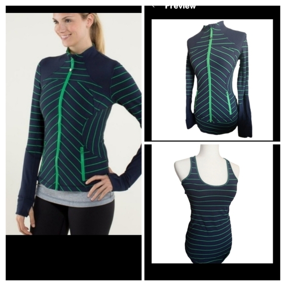 Lululemon Forme 2 matching Cardigan & Tank Sweater Set Size 4 Worn Once - Picture 1 of 14